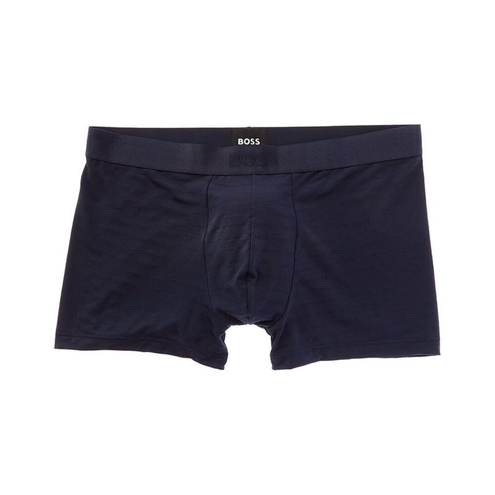 Hugo Boss Mens Boss  Shiny Trunk, Blue
